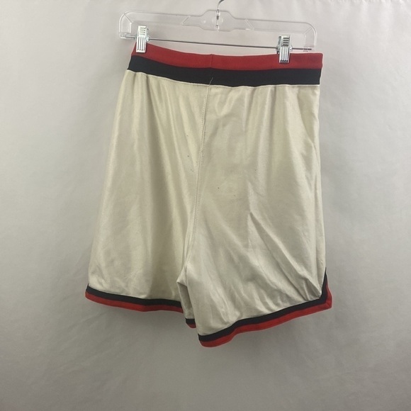 Vintage Russell Athletic Womens Misses Size 16 White Black Red Trim Gym Shorts - Picture 6 of 9